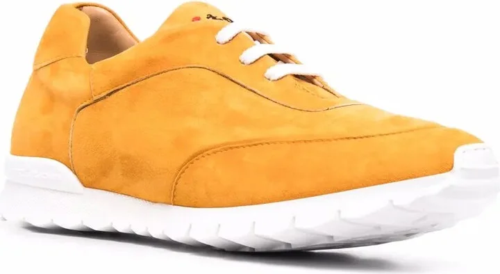 Logo-Embroidered Suede Sneakers - Image 2