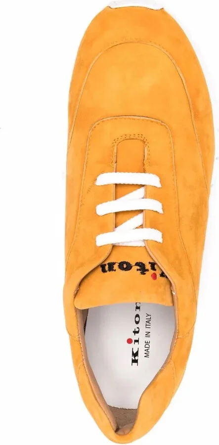 Logo-Embroidered Suede Sneakers - Image 4