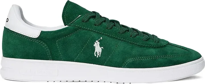 Logo-Embroidered Suede Sneakers