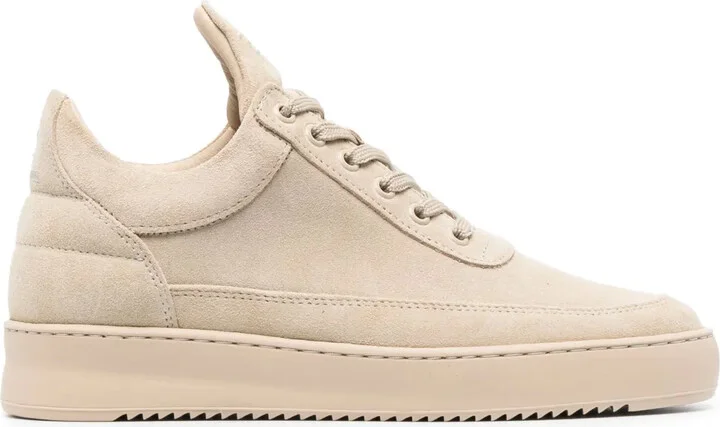 Logo-Embroidered Suede Sneakers