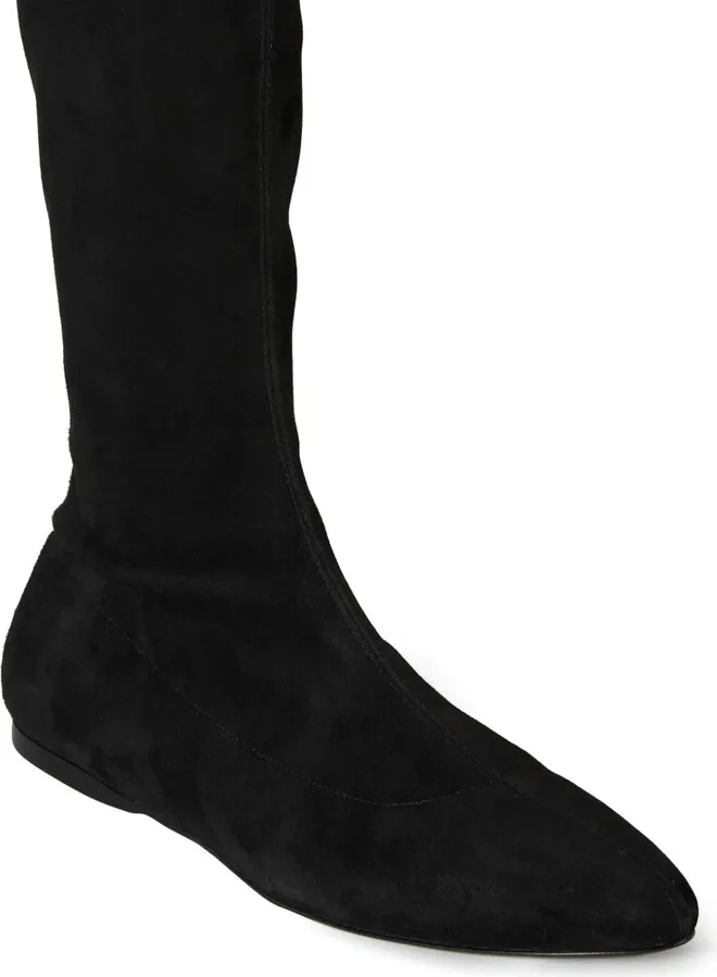 Logo-Embroidered Thigh-High Boots - Image 2