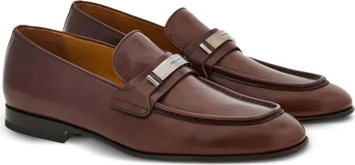 Logo-Engraved Leather Loafers - Image 2