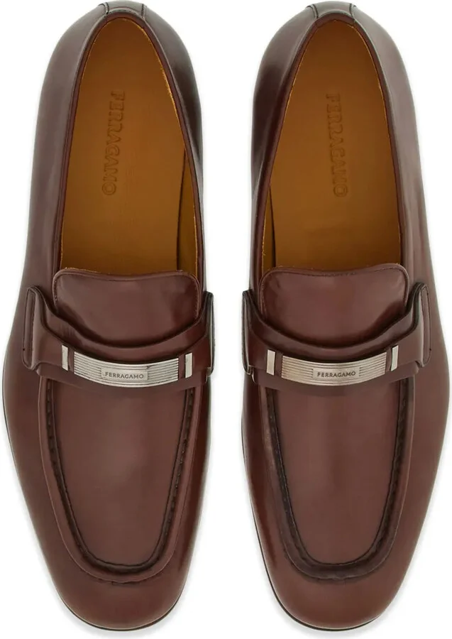 Logo-Engraved Leather Loafers - Image 4