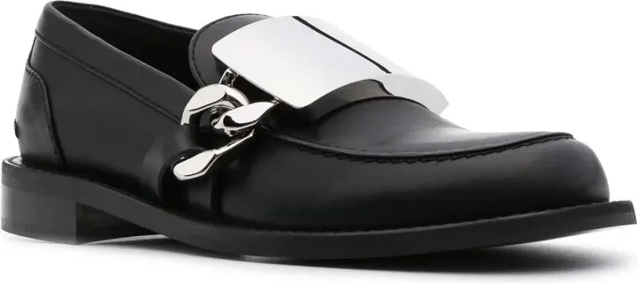 Logo-Engraved Leather Loafers - Image 2