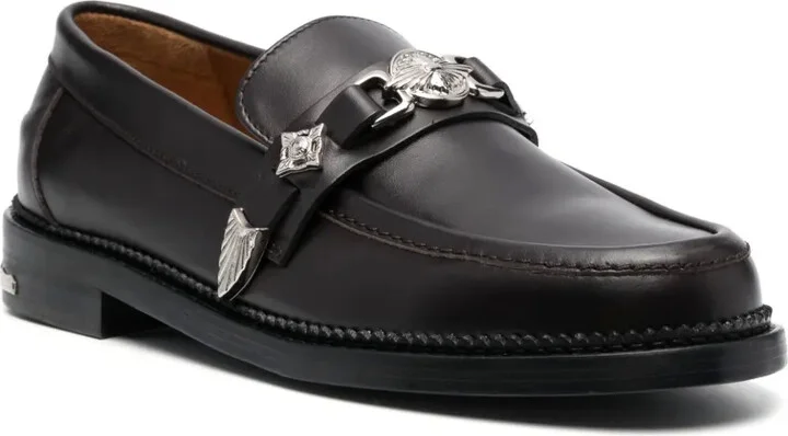Logo-Engraved Leather Loafers - Image 2