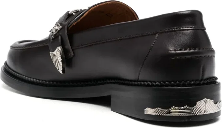 Logo-Engraved Leather Loafers - Image 3