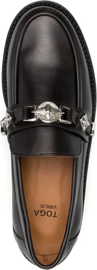 Logo-Engraved Leather Loafers - Image 4