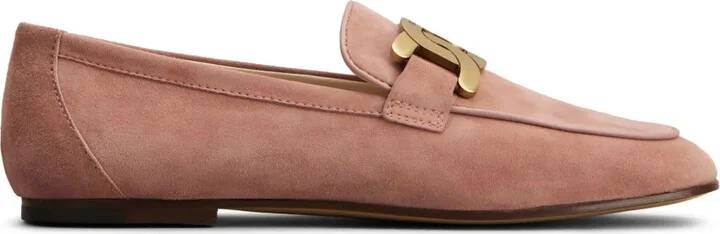 Logo-Engraved Suede Loafers