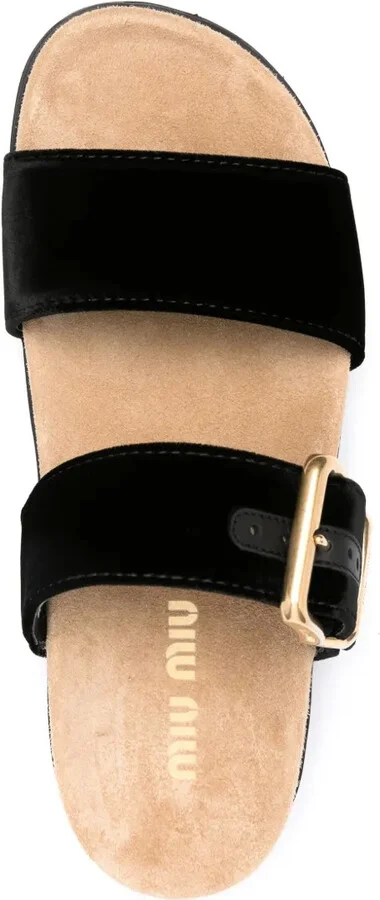 Logo-Engraved Velvet Slides - Image 4