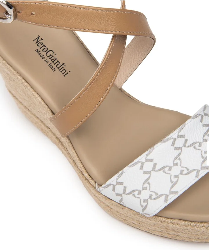 Logo Espadrille Wedge Sandal - Image 4