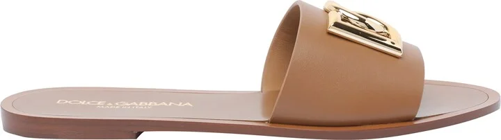 Logo Flat Sandals