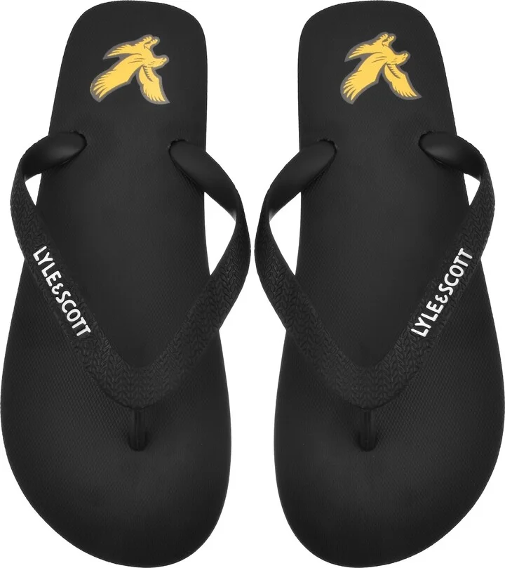 Logo Flip Flops Black
