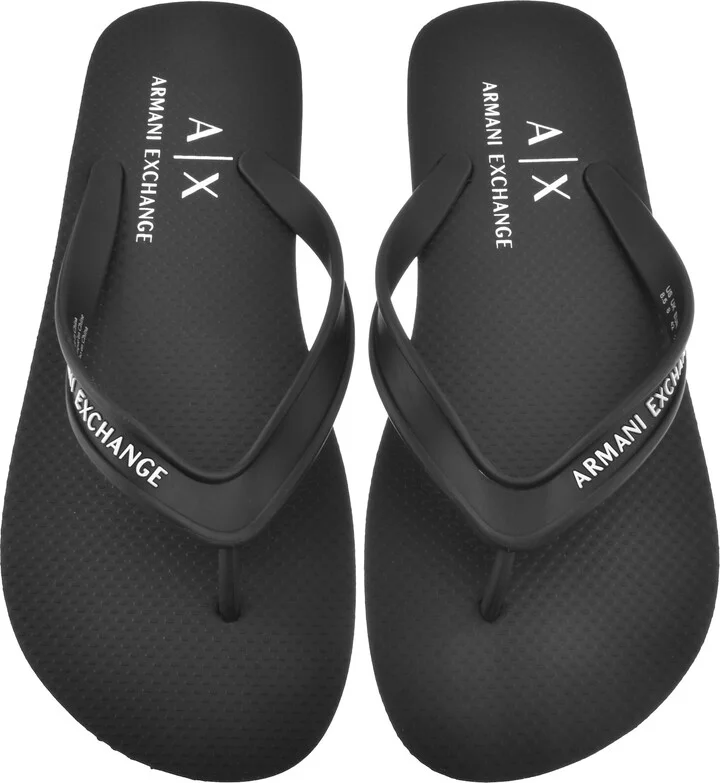 Logo Flip Flops Black