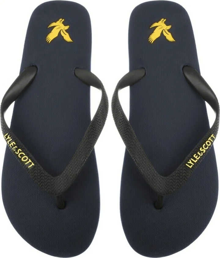 Logo Flip Flops Navy
