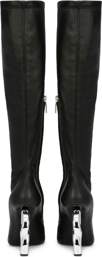 Logo-Heel Knee-High Boots - Image 3