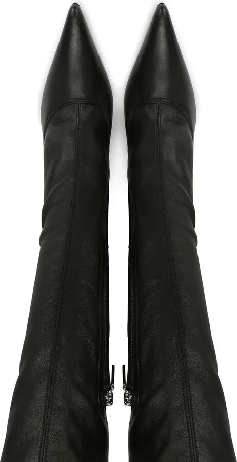 Logo-Heel Knee-High Boots - Image 4