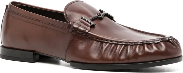 Logo-Horsebit Leather Loafers - Image 2