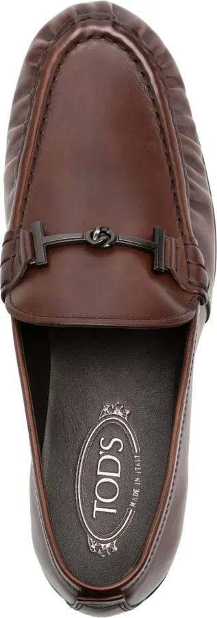 Logo-Horsebit Leather Loafers - Image 4