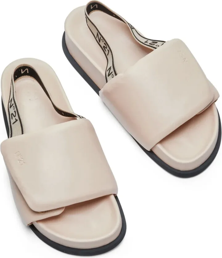 Logo-Intarsia Padded Flat Sandals - Image 4