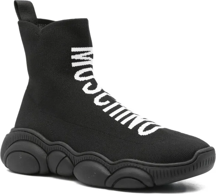 Logo-Intarsia Sock Sneakers - Image 2
