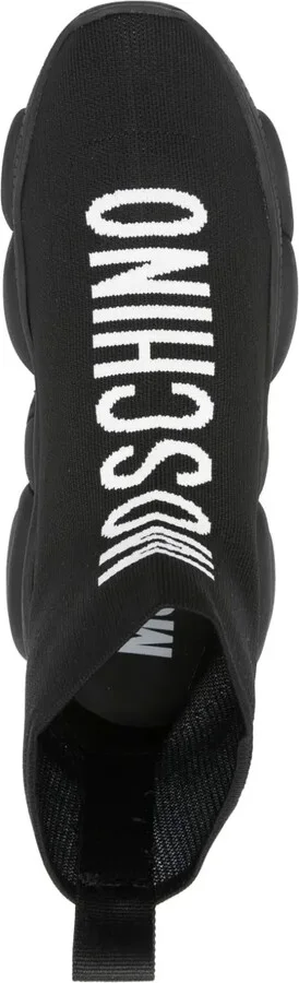 Logo-Intarsia Sock Sneakers - Image 4