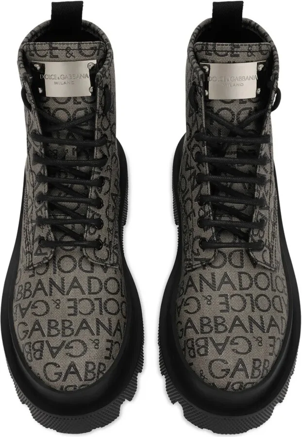 Logo-Jacquard Ankle Boots - Image 4