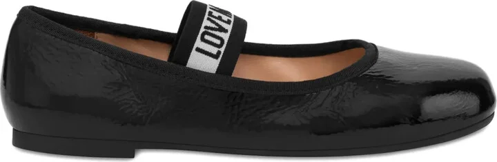 Logo-Jacquard Ballerina Shoes