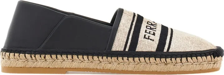 Logo-Jacquard Canvas Espadrilles