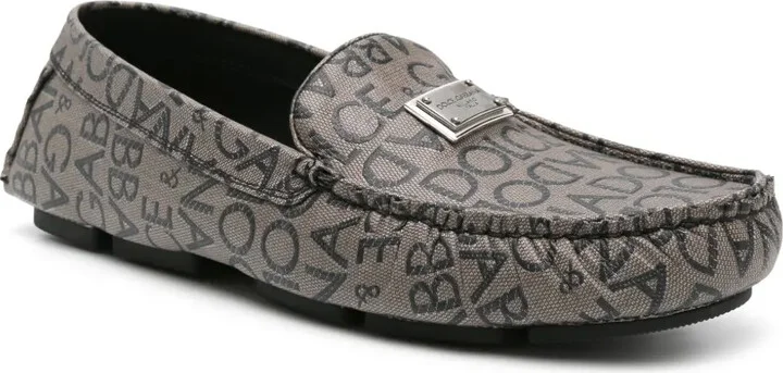 Logo-Jacquard Canvas Loafers - Image 2