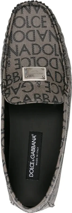 Logo-Jacquard Canvas Loafers - Image 4