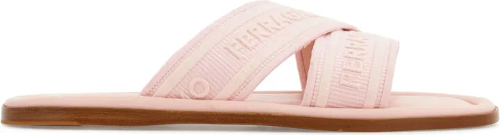 Logo-Jacquard Crossover-Strap Slides