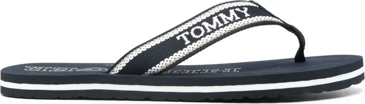 Logo-Jacquard Flip Flops