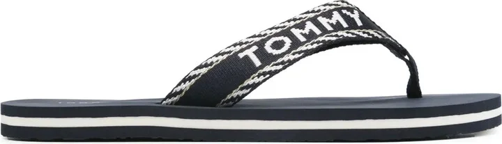 Logo-Jacquard Flip Flops