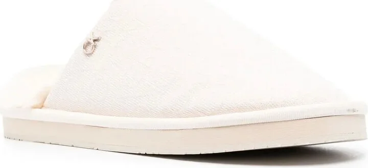 Logo-Jacquard Lined Slippers - Image 2