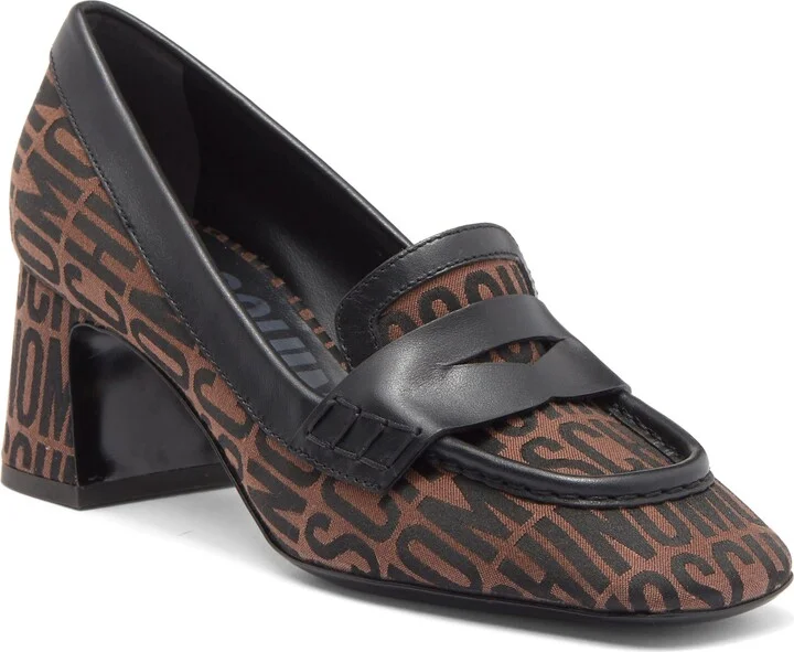 Logo Jacquard Loafer Pump