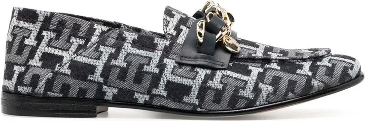 Logo-Jacquard Loafers