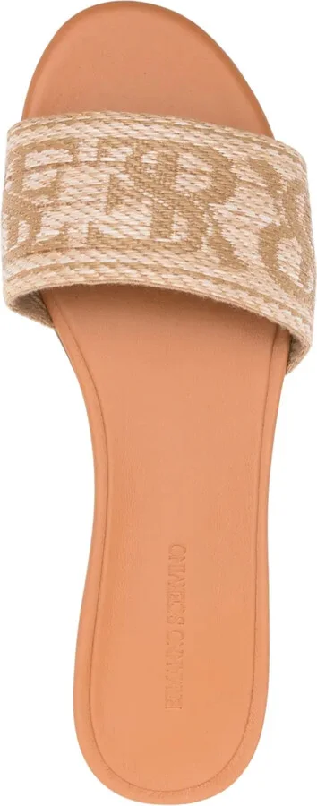 Logo-Jacquard Sandals - Image 4
