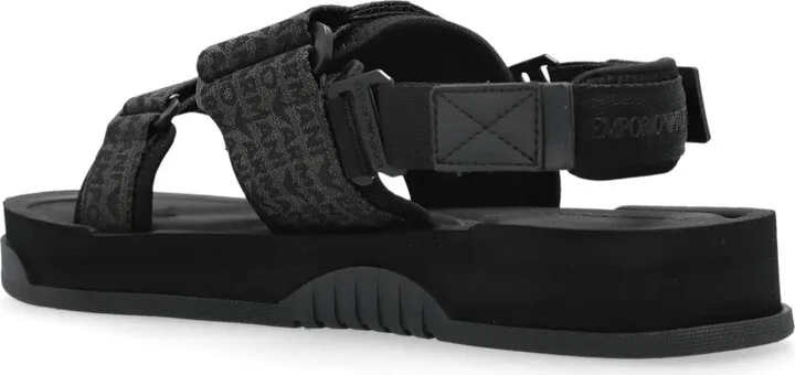 Logo-Jacquard Sandals - Image 3