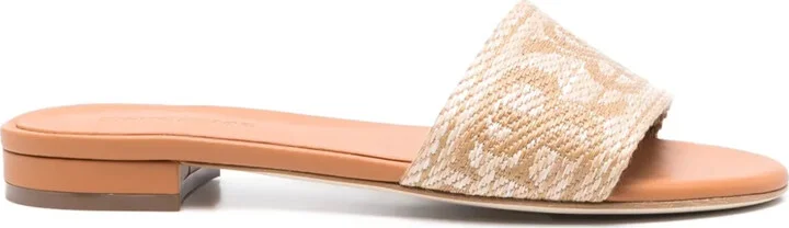 Logo-Jacquard Sandals