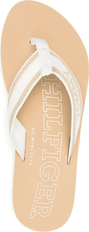 Logo-Jacquard Striped Flip Flop - Image 4