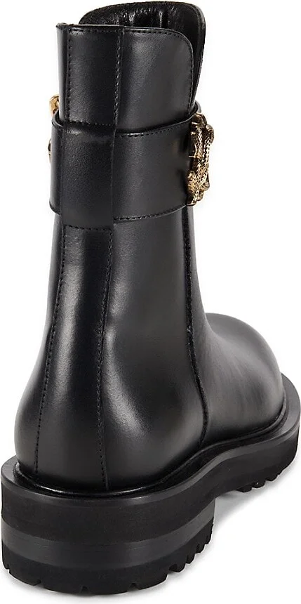 Logo Leather Ankle Booties - Image 3