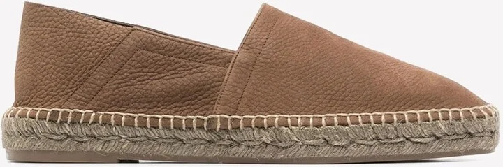 Logo Leather Espadrilles