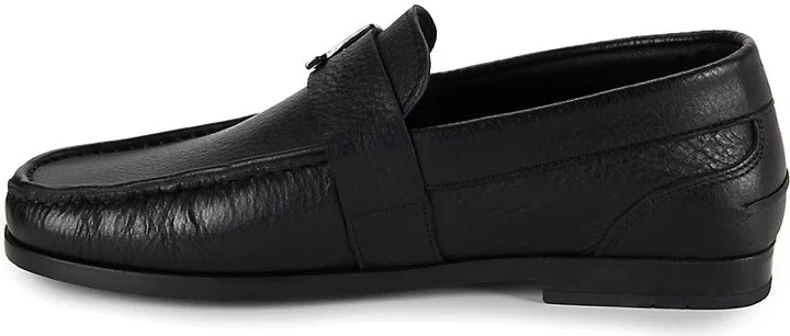 Logo Leather Loafers - Image 4