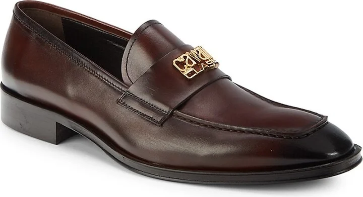 Logo Leather Loafers - Image 2