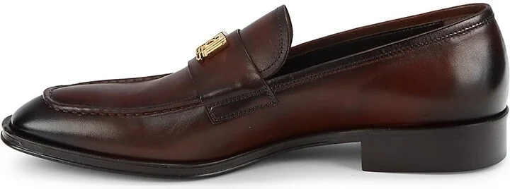 Logo Leather Loafers - Image 4