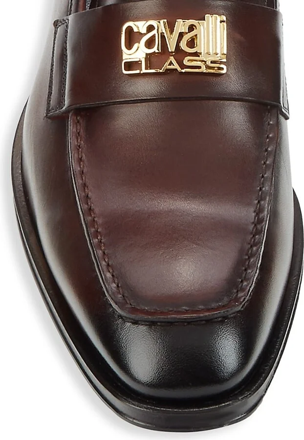 Logo Leather Loafers - Image 5