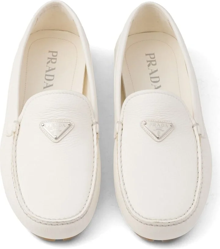 Logo Leather Loafers - Image 4