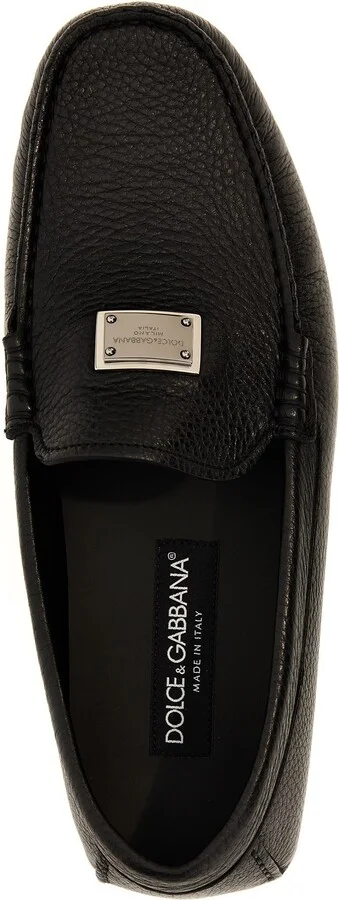 Logo Leather Loafers - Image 4