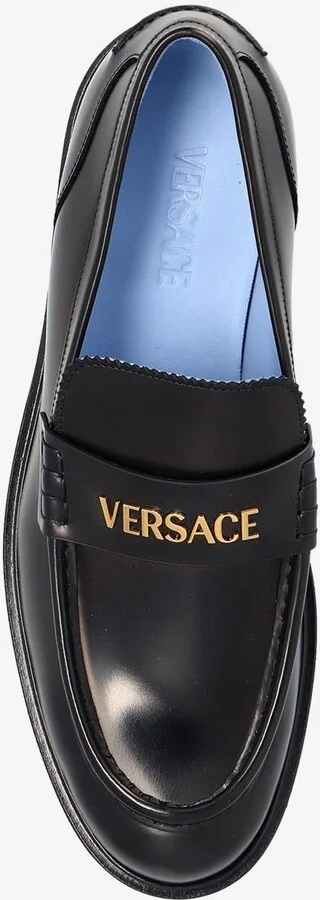 Logo Leather Loafers - Image 3