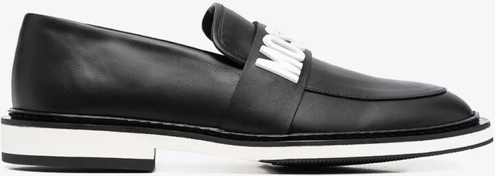 Logo Leather Loafers